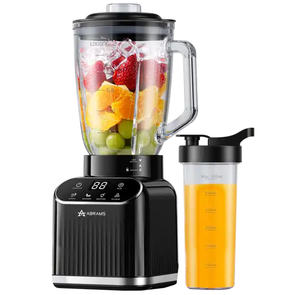Blender Kielichowy 1500W Szklany 1,5l Bidon 600ml Ostrza Tytanowe Mocny