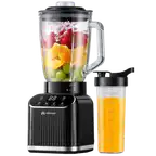 Blender Kielichowy 1500W Szklany 1,5l Bidon 600ml Ostrza Tytanowe Mocny