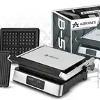 GRILL ELEKTRYCZNY GOFROWNICA OPIEKACZ TOSTER PANINI + GOFRY DUŻY MOC 2200W