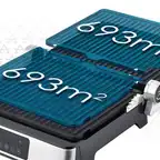 GRILL ELEKTRYCZNY GOFROWNICA OPIEKACZ TOSTER PANINI + GOFRY DUŻY MOC 2200W
